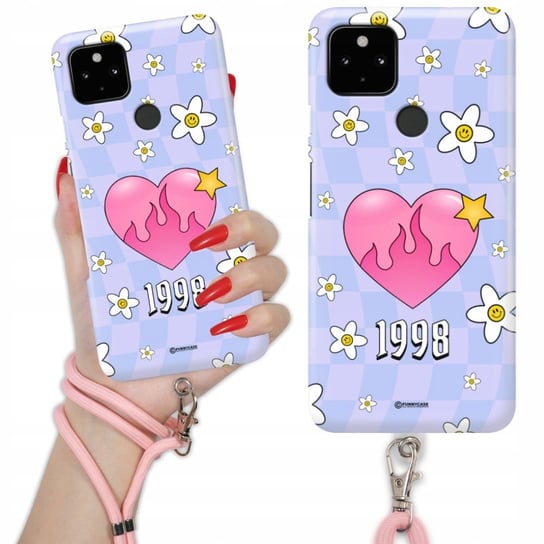 Etui Charms Quick Różowy do GOOGLE PIXEL 4A 5G MODERN Moda Stylowe Wzory Funnycase