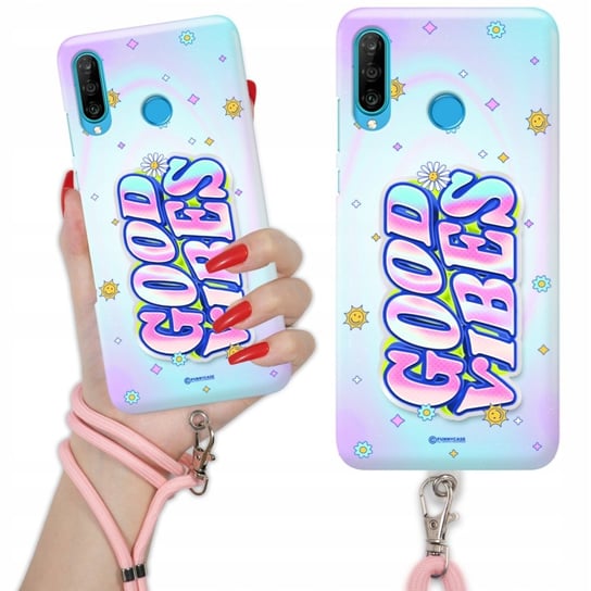 Etui Charms Quick Różowy do HUAWEI P30 LITE Nowoczesne Moda Stylowe Wzory Funnycase