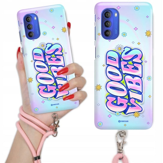 Etui Charms Quick Różowy do MOTOROLA G51 5G Nowoczesne Moda Stylowe Wzory Funnycase