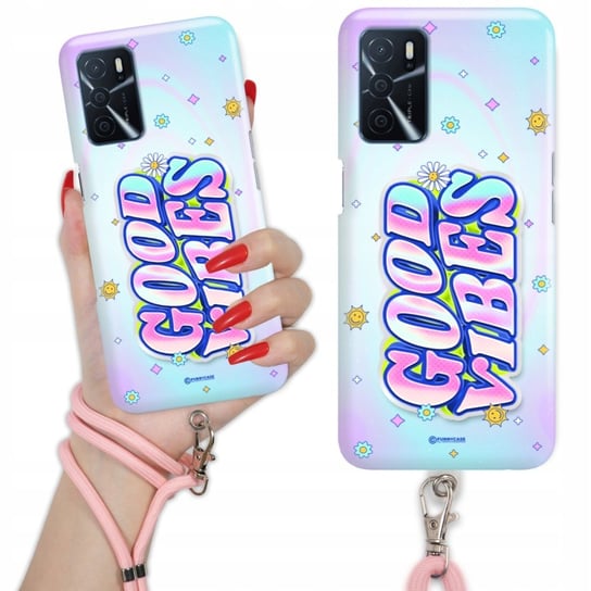 Etui Charms Quick Różowy do OPPO A54s Nowoczesne Modne Stylowe Wiele Wzorów Funnycase