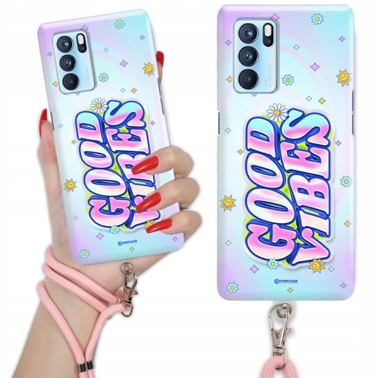 Etui Charms Quick Różowy do OPPO RENO 6 5G Nowoczesne Moda Stylowe Wzory Funnycase