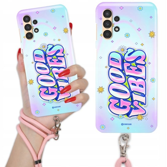 Etui Charms Quick Różowy do SAMSUNG A13 5G Nowoczesne Moda Stylowe Wzory Funnycase