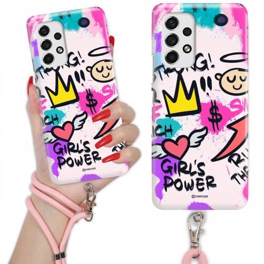 Etui Charms Quick Różowy do SAMSUNG A53 5G Nowoczesne Moda Stylowe Wzory Funnycase