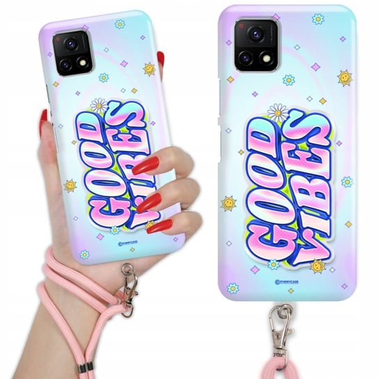 Etui Charms Quick Różowy do VIVO Y55 5G Nowoczesne Modne Stylowe Wzory Funnycase