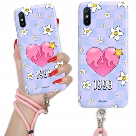 Etui Charms Quick Różowy do XIAOMI REDMI 9A Nowoczesne Moda Stylowe Wzory Funnycase