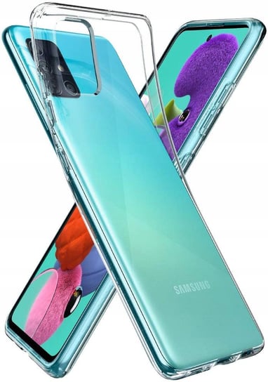Etui Clear Case Guma + Szkło Do Samsung Galaxy A51 Krainagsm