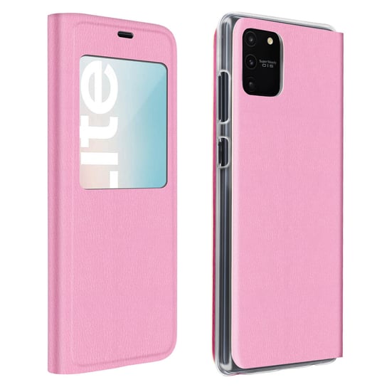 Etui Clear View do Samsunga Galaxy S10 Lite ultracienkie - różowe Avizar