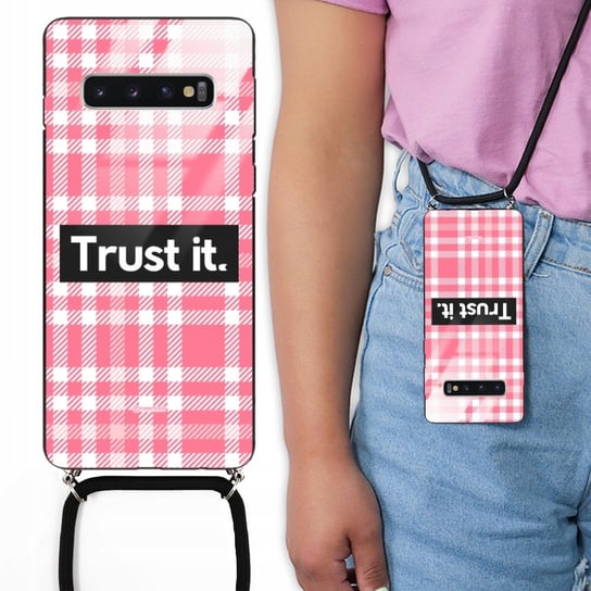 ETUI CROSS GLAM do SAMSUNG S10 Kratka Love Wzory Funnycase