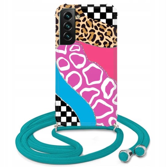 ETUI CROSSBODY TURKUS do SAMSUNG S22 PLUS ŁATY Wz Funnycase