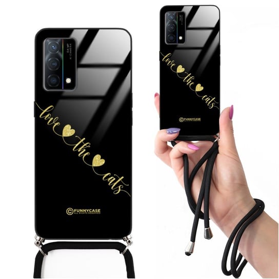 ETUI CROSSGLAM BROKAT ZŁOTY do OPPO K9 Sweet Pióro Inspire Motywacja Wzory Funnycase