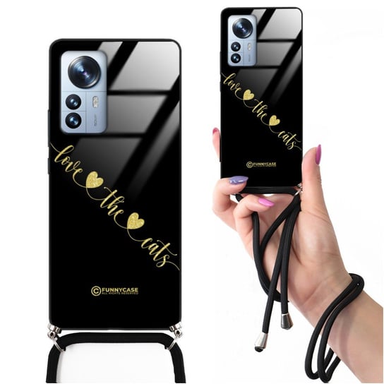 ETUI CROSSGLAM BROKAT ZŁOTY do XIAOMI 12 PRO Pióro Sweet Motywacja Wzory Funnycase