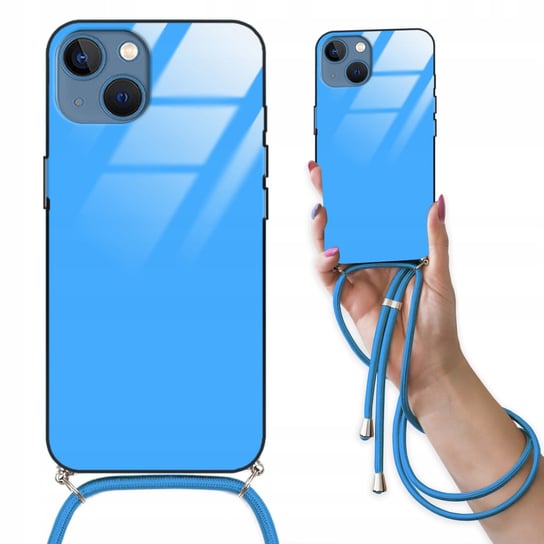 Etui CROSSGLAM NIEBIESKI do IPHONE 15 SZNUREK Smycz Case Obudowa Funnycase