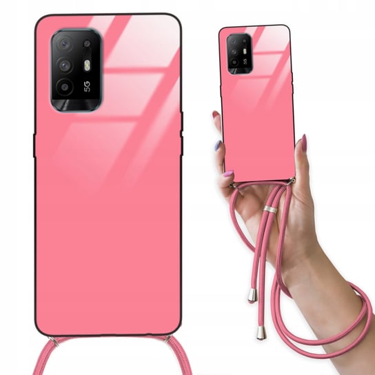 ETUI CROSSGLAM RÓŻOWY do OPPO A95 4G Case Sznurek Funnycase