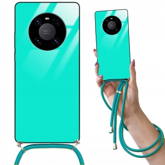 Etui CROSSGLAM TURKUSOWY do HUAWEI MATE 40 PRO Obudowa Case ze Sznurkiem Funnycase