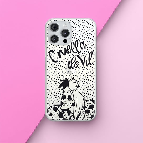 Etui Cruella 002 Disney Nadruk częściowy Przeźroczysty Producent: OPPO, Model: FIND X5 PRO ERT Group