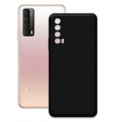 ETUI CZARNE MATOWE DO HUAWEI P SMART 2021 MATT OBUDOWA NA TYŁ BLACK CASE MARTECH