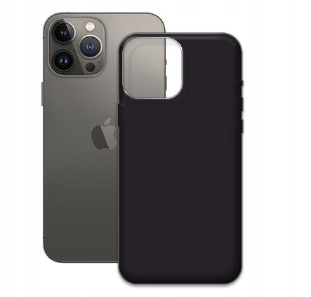 ETUI CZARNE MATOWE DO IPHONE 13 PRO MAX MATT OBUDOWA NA TYŁ BLACK CASE MARTECH