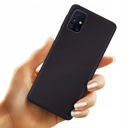 ETUI CZARNE MATOWE DO SAMSUNG GALAXY M31S MATT CASE OBUDOWA NA TYŁ CASE MARTECH