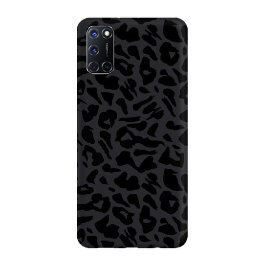 Etui czarne matowe z nadrukiem OPPO Oppo A54 5G Centki czarne PieceofCase