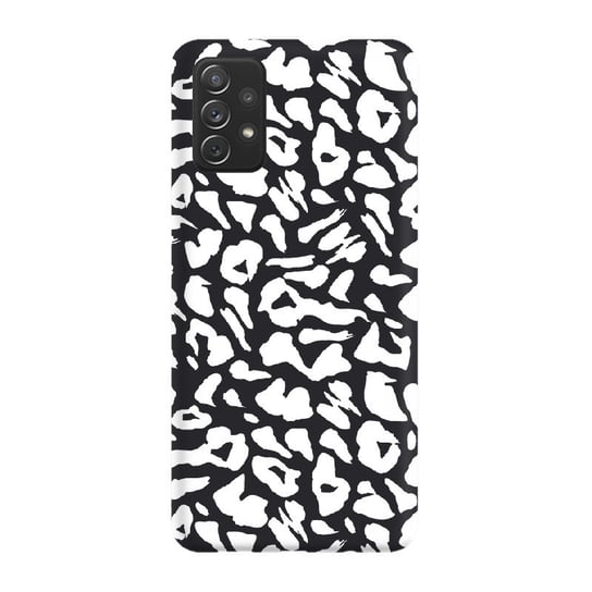 Etui czarne matowe z nadrukiem Samsung Galaxy A52 5G Centki białe PieceofCase