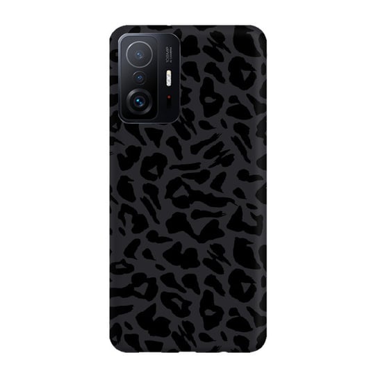 Etui czarne matowe z nadrukiem Xiaomi 11T Centki czarne PieceofCase