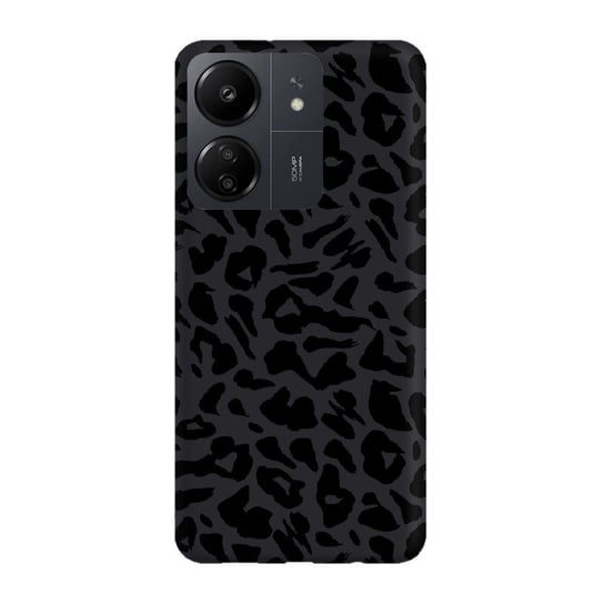 Etui czarne matowe z nadrukiem Xiaomi Redmi 13C Centki czarne PieceofCase