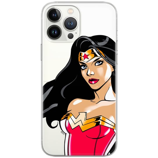 Etui DC dedykowane do Iphone 13 MINI, wzór: Wonder Woman 004 Etui częściowo przeźroczyste, oryginalne i oficjalnie licencjonowane DC COMICS