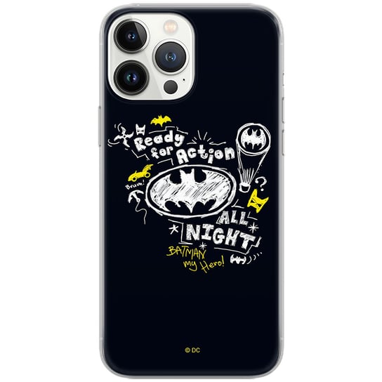 Etui DC dedykowane do Iphone 13, wzór: Batman 014 Etui całkowicie zadrukowane, oryginalne i oficjalnie licencjonowane ERT Group
