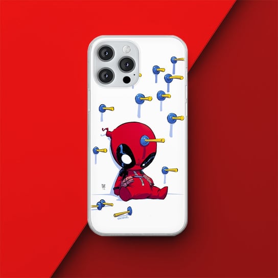 Etui Deadpool 005 Marvel Nadruk pełny Biały Producent: Samsung, Model: A41 Inna marka