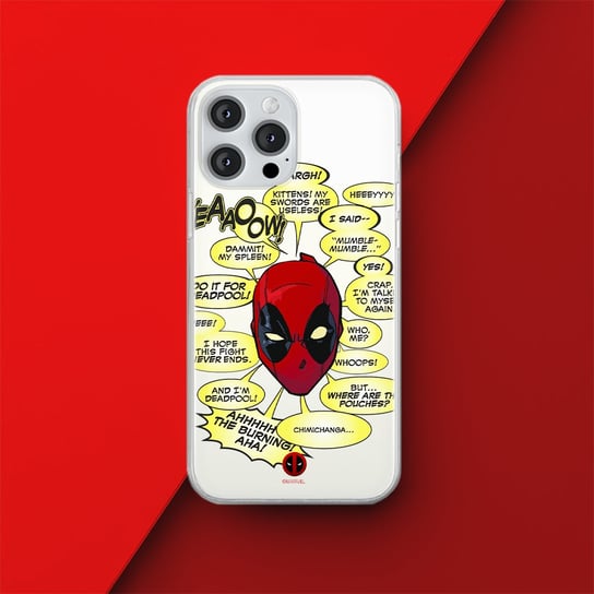 Etui Deadpool 008 Marvel Nadruk częściowy Przeźroczysty Producent: OPPO, Model: FIND X5 PRO ERT Group