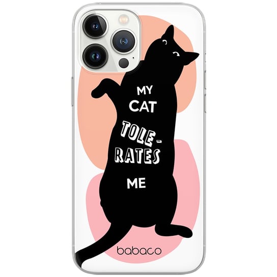 Etui dedykowane do IPHONE 11 PRO wzór:  Koty 003 My Cat Tolerates Me oryginalne i oficjalnie licencjonowane Babaco