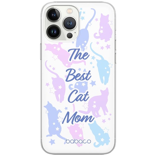 Etui dedykowane do IPHONE 12 / 12 PRO wzór:  Koty 017 The Best Cat Mom oryginalne i oficjalnie licencjonowane Babaco