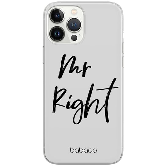 Etui dedykowane do Iphone 15 PRO MAX wzór:  Mr Right 001 oryginalne i oficjalnie licencjonowane Babaco