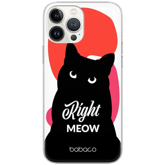 Etui dedykowane do IPHONE XS Max wzór:  Koty 004 Right Meow oryginalne i oficjalnie licencjonowane Babaco