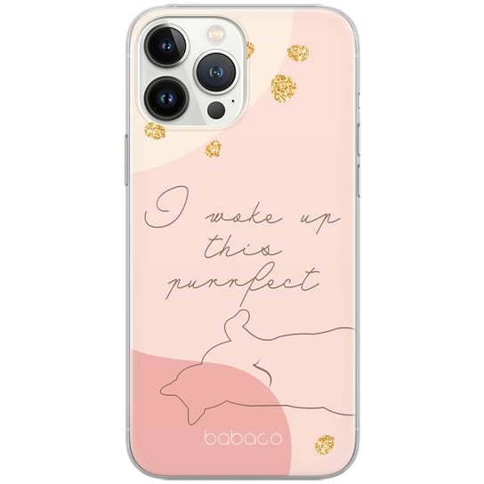 Etui dedykowane do OPPO A16 / A16S / A54S wzór:  Koty 008 I woke up this perfect oryginalne i oficjalnie licencjonowane Babaco