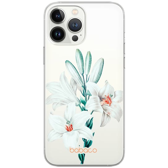 Etui dedykowane do Samsung A14 4G/5G wzór:  Kwiaty 039 oryginalne i oficjalnie licencjonowane Babaco