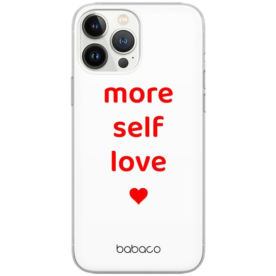 Etui dedykowane do Samsung A14 4G/5G wzór:  More self love 001 oryginalne i oficjalnie licencjonowane Babaco