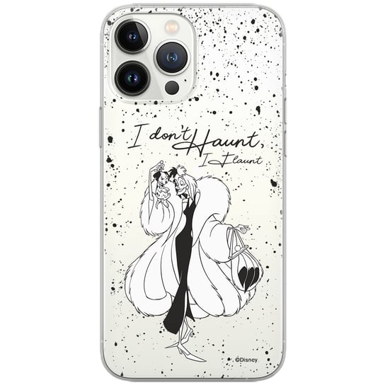 Etui Disney dedykowane do Huawei MATE 20, wzór: Cruella i Puppy 001 Etui częściowo przeźroczyste, oryginalne i oficjalnie licencjonowane ERT Group