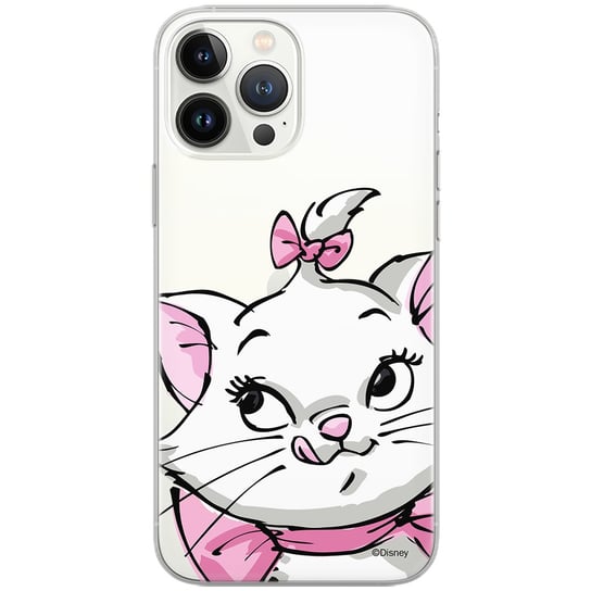 Etui Disney dedykowane do Huawei P Smart Plus 2019, wzór: Marie 001 Etui częściowo przeźroczyste, oryginalne i oficjalnie licencjonowane ERT Group