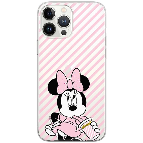 Etui Disney dedykowane do Huawei P40 lite E, wzór: Minnie 017 Etui częściowo przeźroczyste, oryginalne i oficjalnie licencjonowane ERT Group