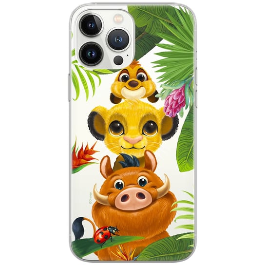 Etui Disney dedykowane do Huawei Y6 2018, wzór: Simba i Przyjaciele 003 Etui częściowo przeźroczyste, oryginalne i oficjalnie licencjonowane ERT Group