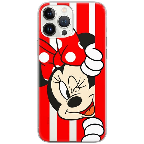 Etui Disney dedykowane do Iphone 11, wzór: Minnie 059 Etui częściowo przeźroczyste, oryginalne i oficjalnie licencjonowane Disney