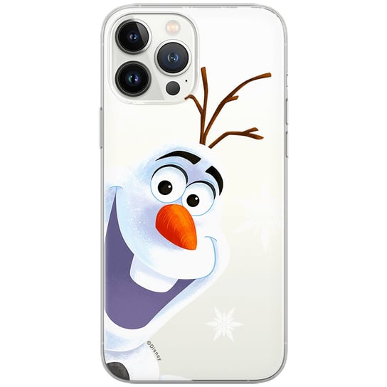 Etui Disney dedykowane do Iphone 12 / 12 PRO, wzór: Olaf 002 Etui częściowo przeźroczyste, oryginalne i oficjalnie licencjonowane Disney
