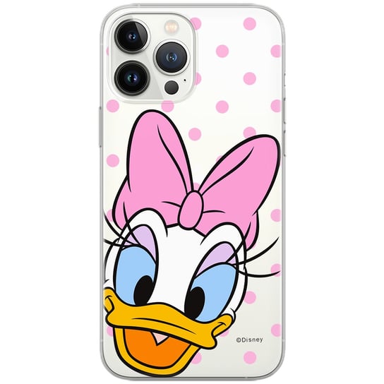 Etui Disney dedykowane do Iphone 12 Mini, wzór: Daisy 004 Etui częściowo przeźroczyste, oryginalne i oficjalnie licencjonowane Disney