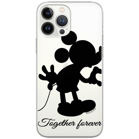 Etui Disney dedykowane do Iphone 12 Mini, wzór: Mickey 005 Etui częściowo przeźroczyste, oryginalne i oficjalnie licencjonowane Disney