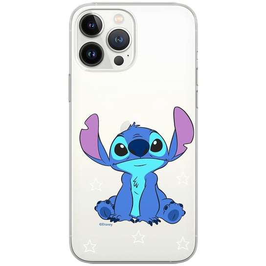 Etui Disney dedykowane do Iphone 12 Mini, wzór: Stich 006 Etui częściowo przeźroczyste, oryginalne i oficjalnie licencjonowane Disney
