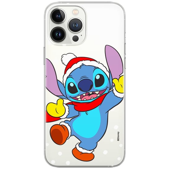 Etui Disney dedykowane do Iphone 12 Mini, wzór: Stich 009 Etui częściowo przeźroczyste, oryginalne i oficjalnie licencjonowane Disney