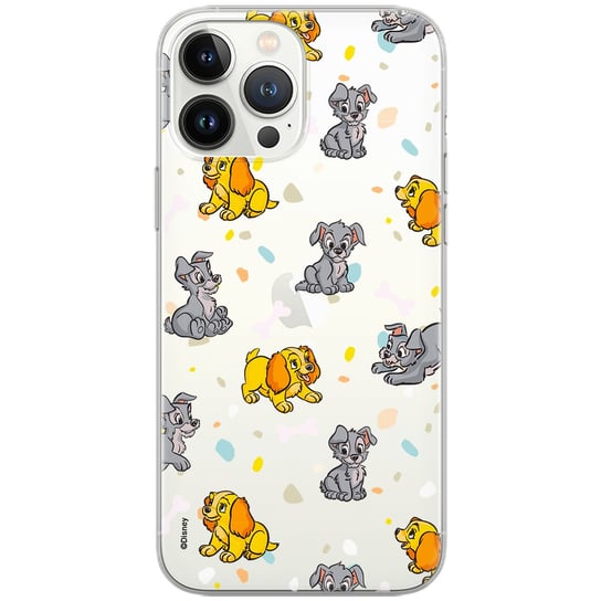 Etui Disney dedykowane do Iphone 12 Mini, wzór: Zakochany Kundel 002 Etui częściowo przeźroczyste, oryginalne i oficjalnie licencjonowane Disney