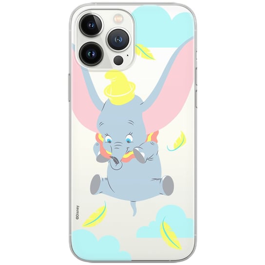 Etui Disney dedykowane do Iphone 12 PRO MAX, wzór: Dumbo 014 Etui częściowo przeźroczyste, oryginalne i oficjalnie licencjonowane Disney