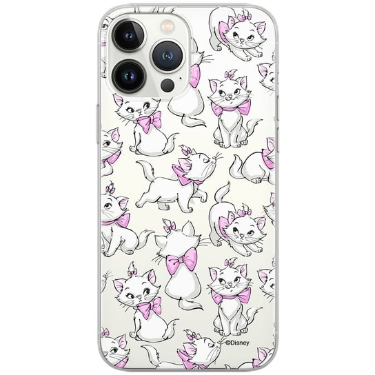 Etui Disney dedykowane do Iphone 12 PRO MAX, wzór: Marie 003 Etui częściowo przeźroczyste, oryginalne i oficjalnie licencjonowane Disney